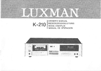Luxman K-210-Owners-Manual 